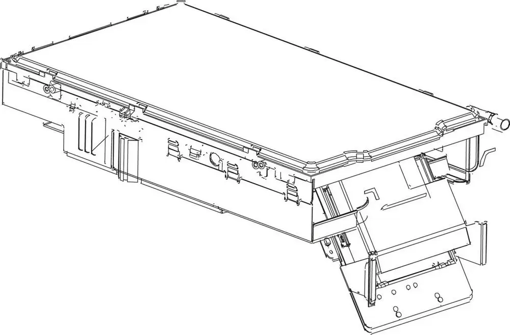 Bosch-Regelgerät, illustrativ dargestellt in einer technischen Zeichnung, zeigt die Struktur und Anschlüsse des Geräts in schematischer Form.